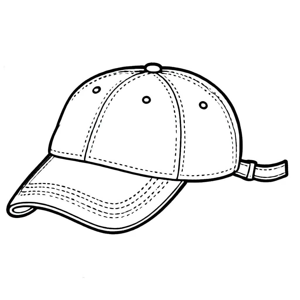 Coloriage Dessin Casquette très bien