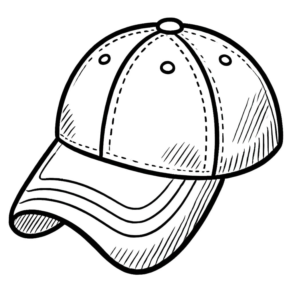 Coloriage Dessin Casquette très facile