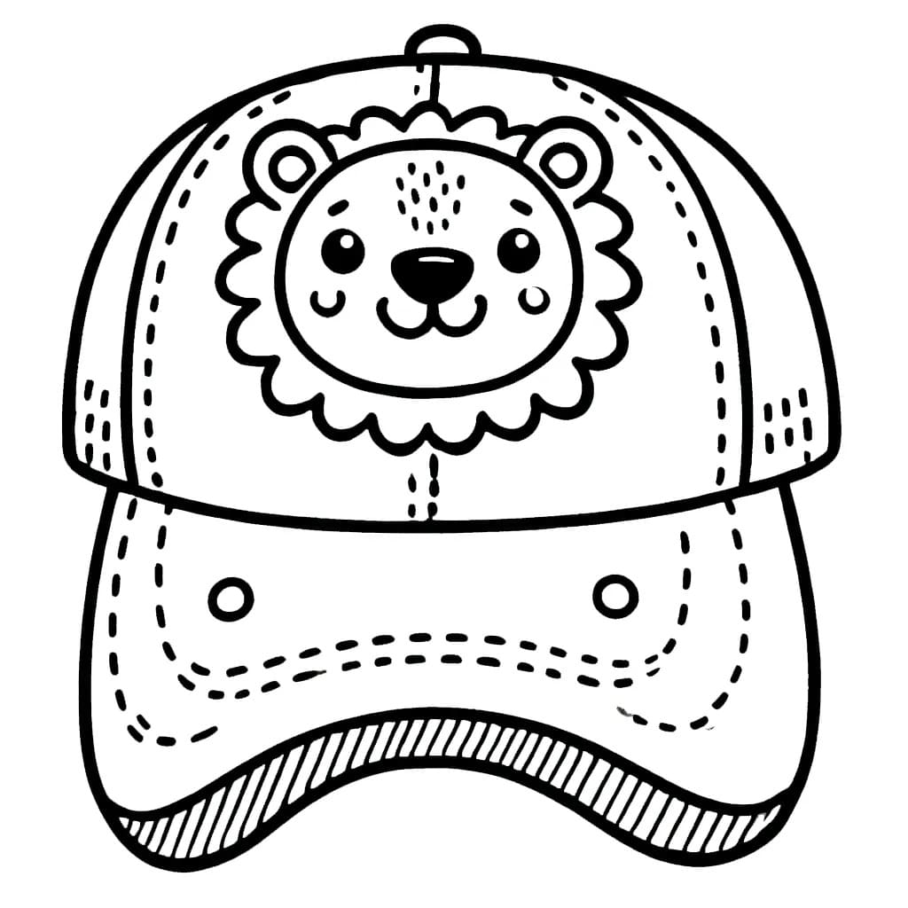 Coloriage Dessin Casquette très mignon