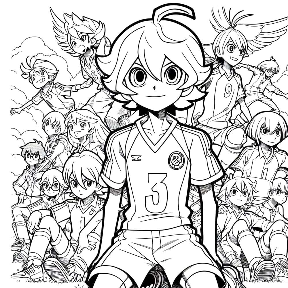 Coloriage Dessin gratuit Inazuma Eleven 12