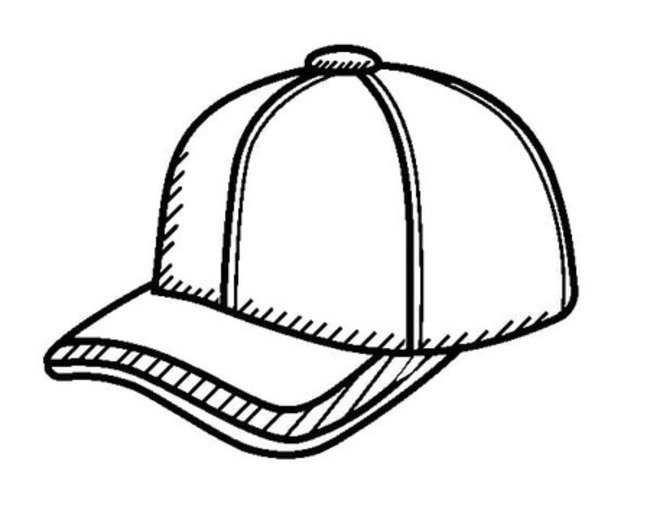 Coloriage Dessin imprimable Casquette gratuit