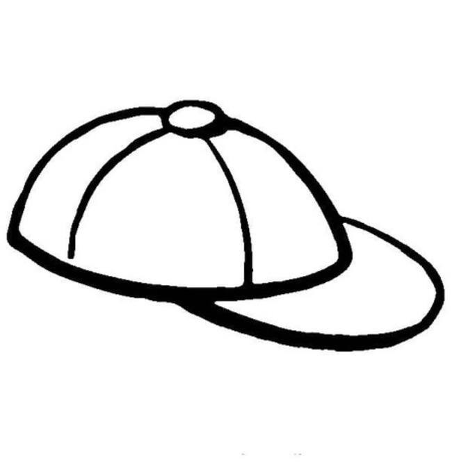 Coloriage Dessin simple Casquette