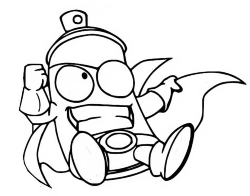 Coloriage Dessin Superzings Tag Black