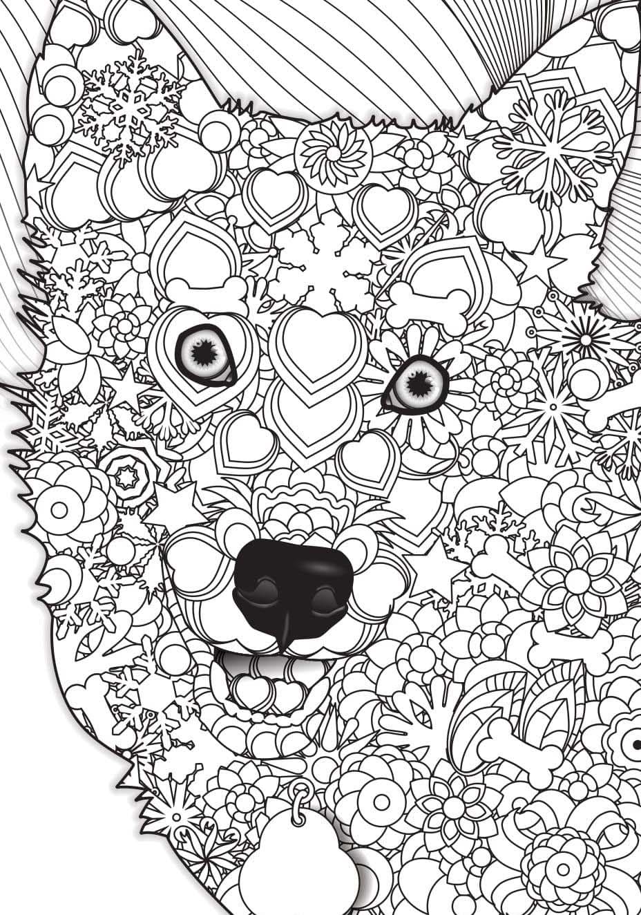 Coloriage Dessin très basique Adulte Animaux à imprimer