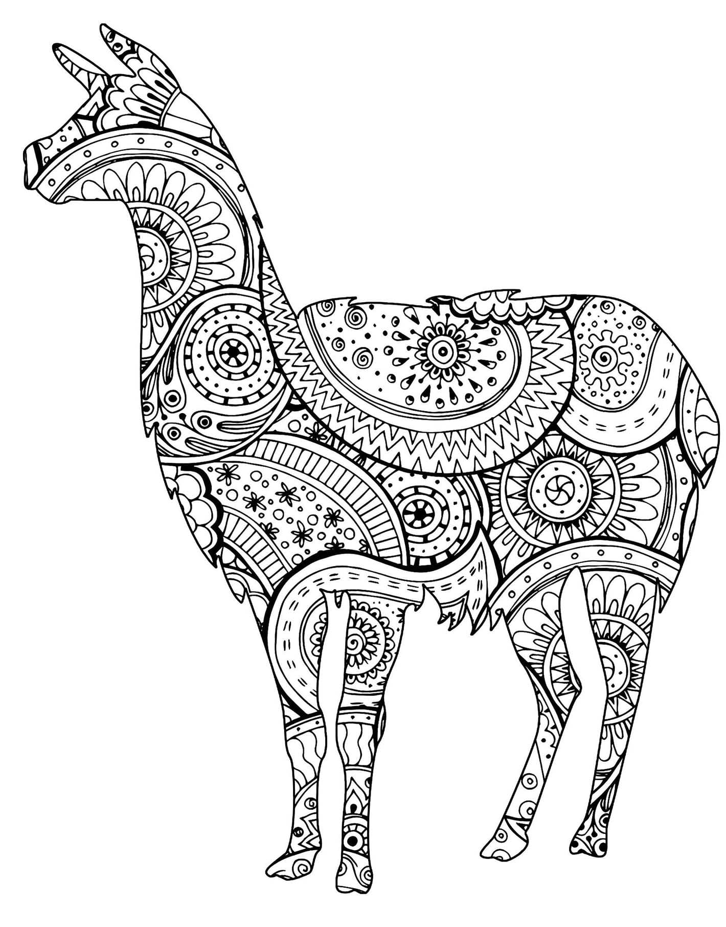 Coloriage Dessin très normal Adulte Animaux à imprimer