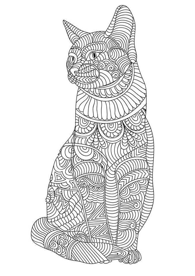 Coloriage Dessin une image Adulte Animaux