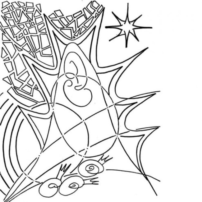 Coloriage Dessine abstrait gratuit