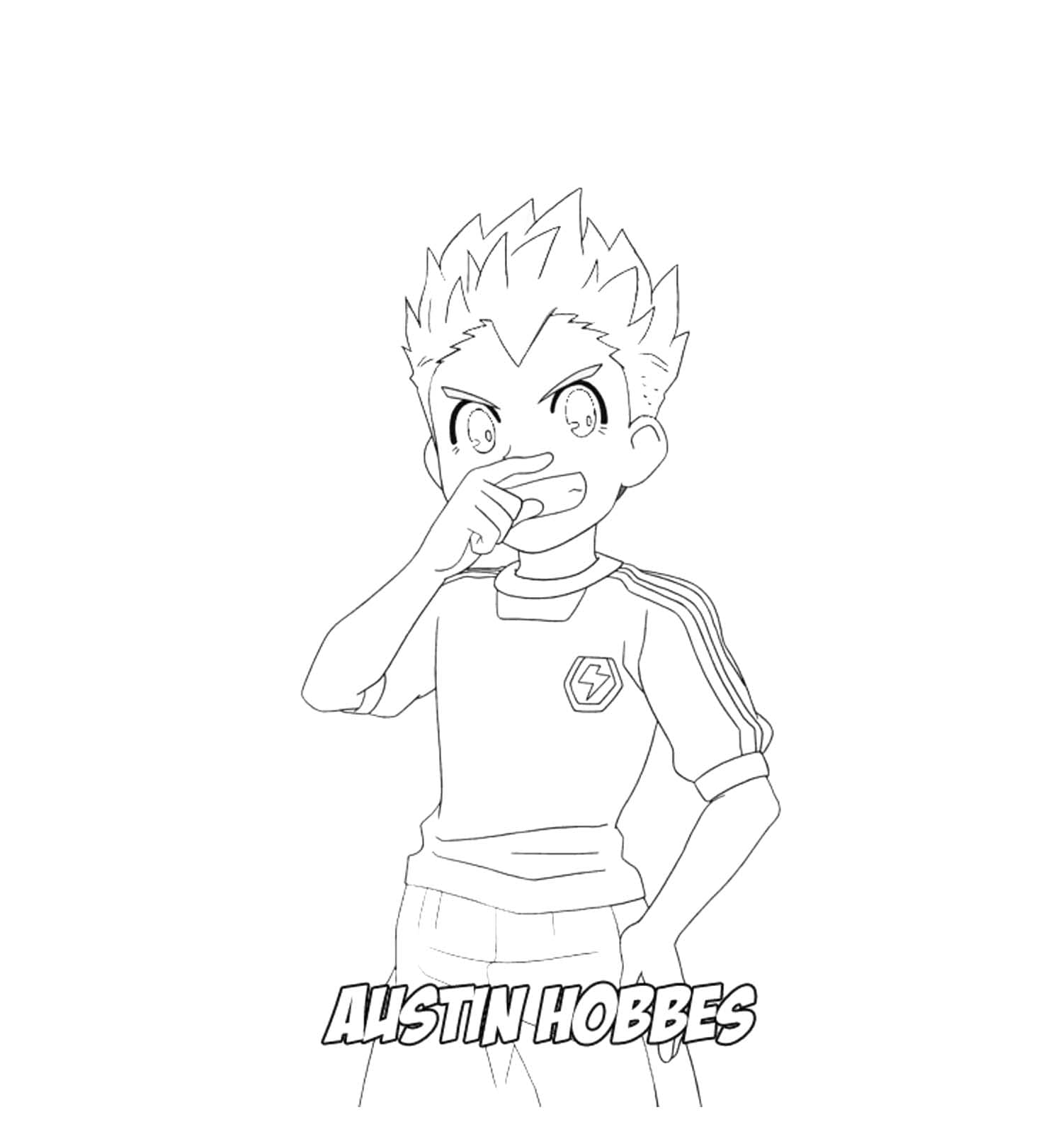 Coloriage Dessine Austin Hobbes inazuma eleven