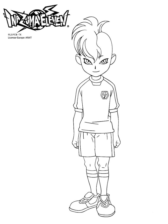 Coloriage Dessine caleb stonewall Inazuma Eleven