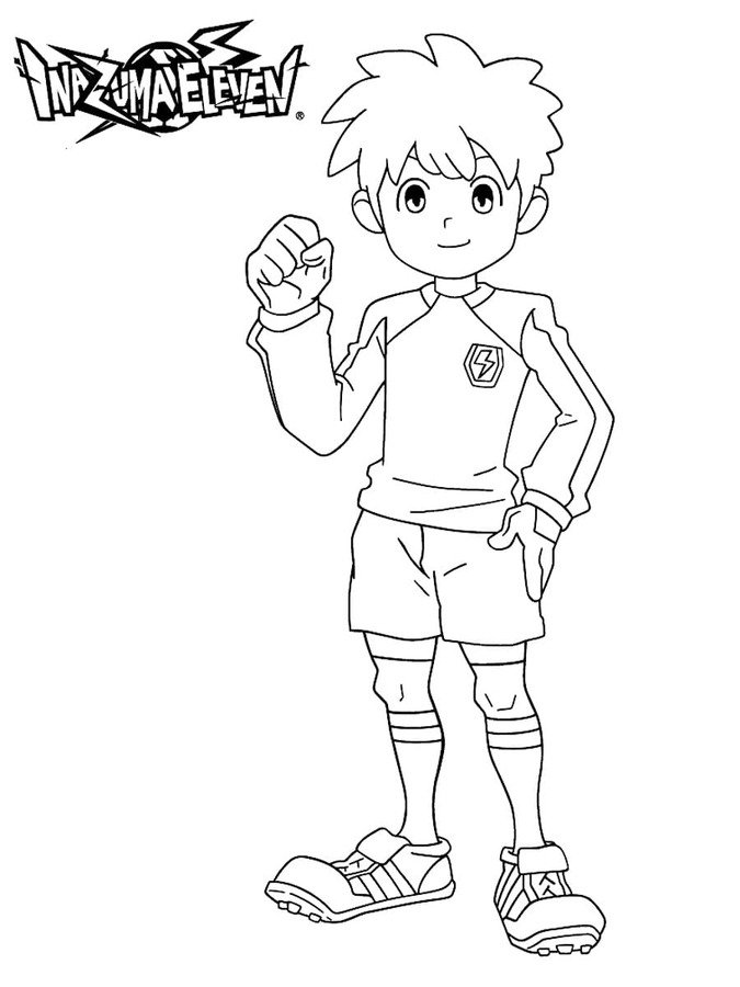 Coloriage Dessine darren lachance Inazuma Eleven