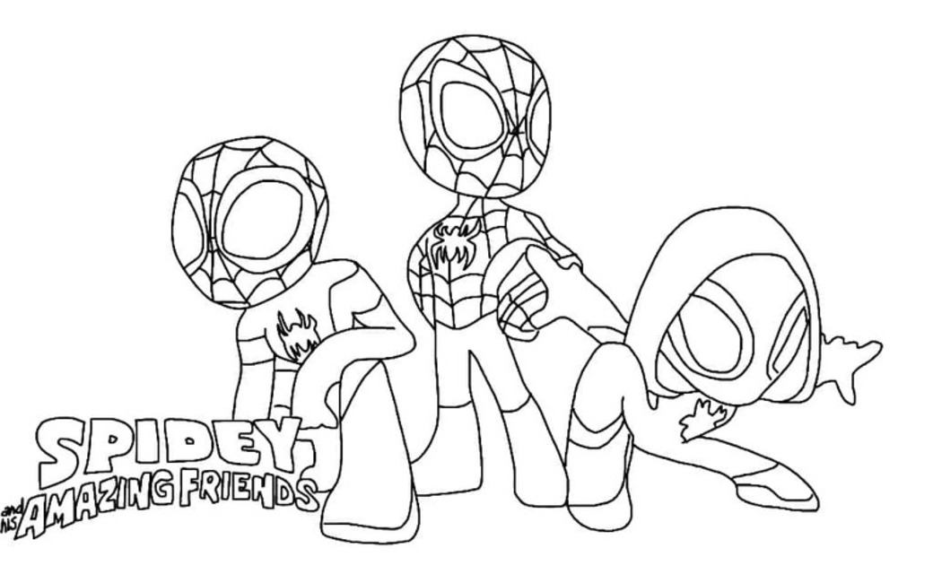 Coloriage Dessine gratuit Spidey