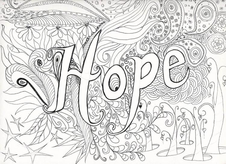 Coloriage Dessine Hope Abstrait