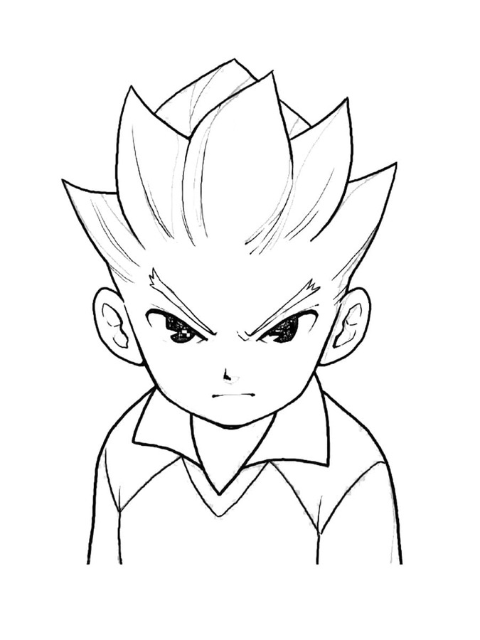 Coloriage Dessine Inazuma Eleven axel blaze