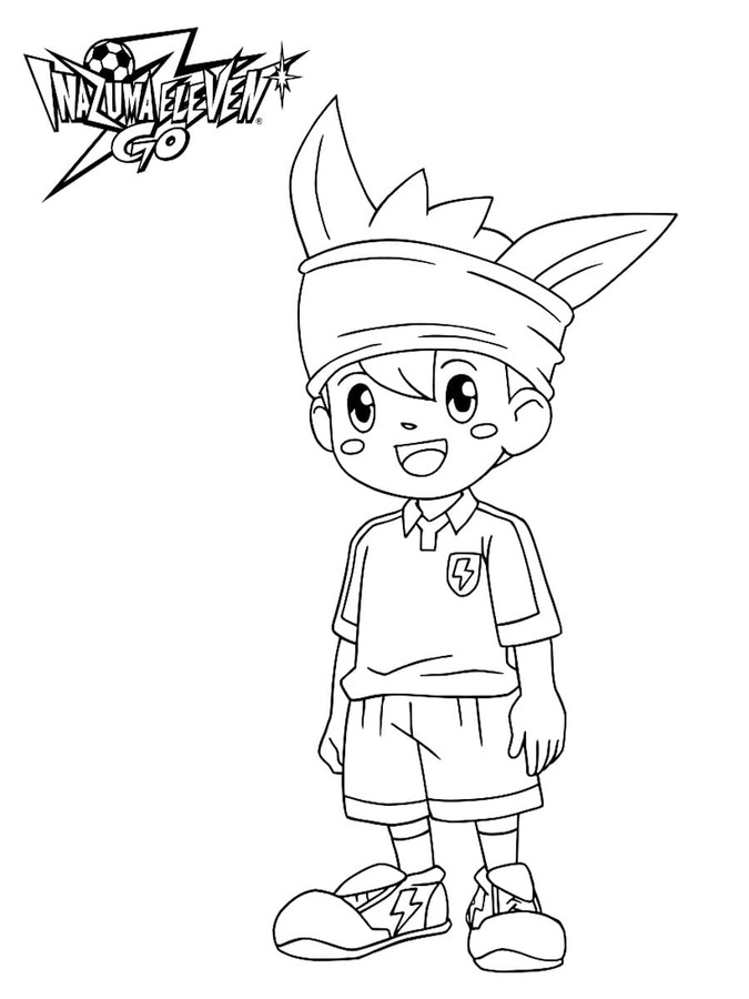 Coloriage Dessine Inazuma Eleven basique