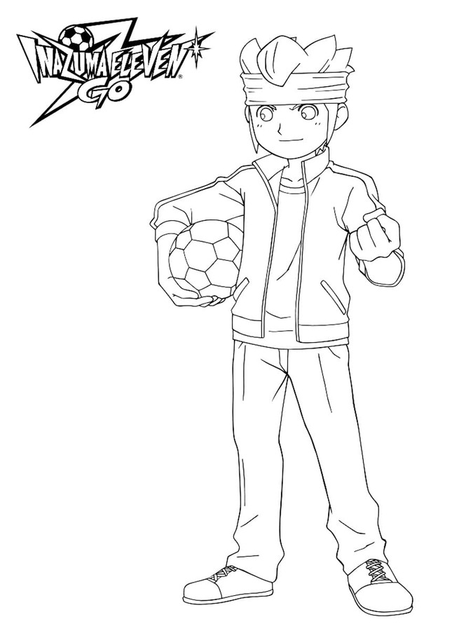 Coloriage Dessine Inazuma Eleven mark evans