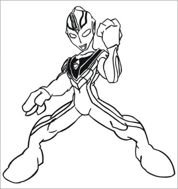 Coloriage Dessine le petit Ultraman