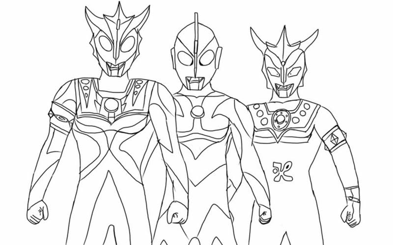 Coloriage Dessine l'incroyable Ultraman