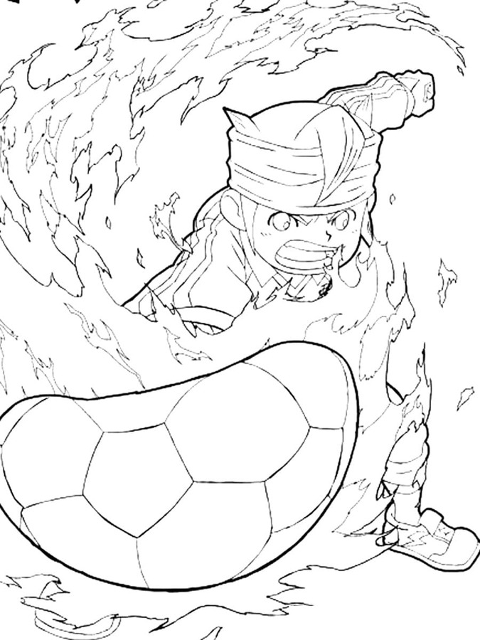 Coloriage Dessine mark evans dans inazuma eleven