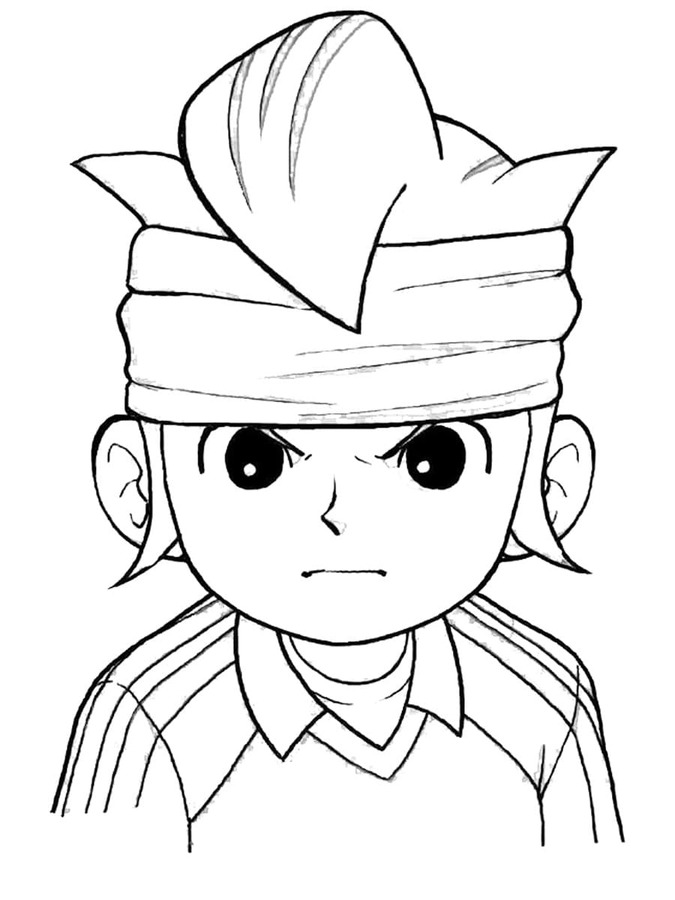 Coloriage Dessine mark evans inazuma eleven