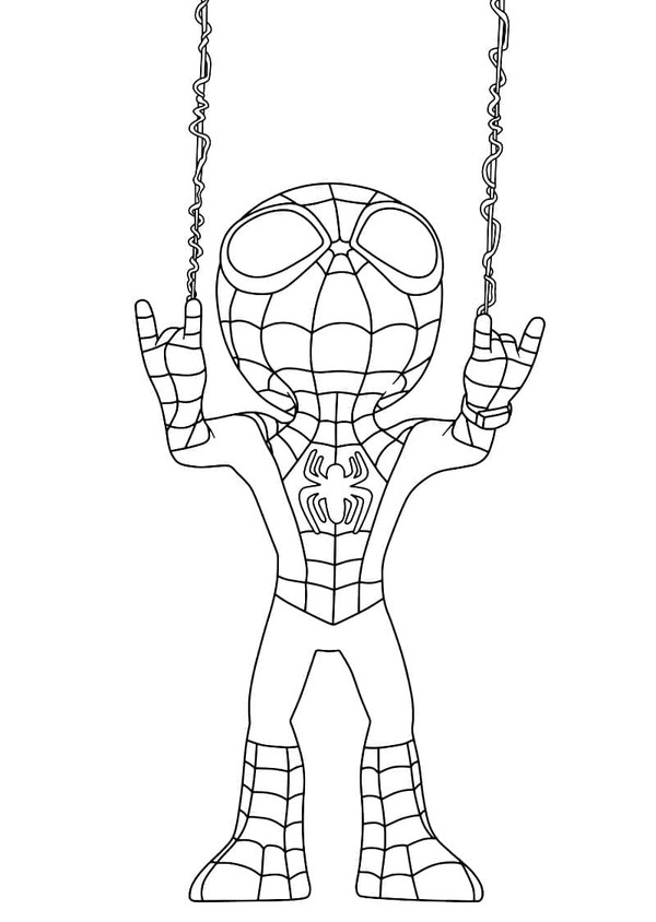 Coloriage Dessine Spidey 2