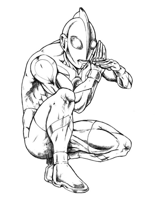 Coloriage Dessine un Ultraman cool