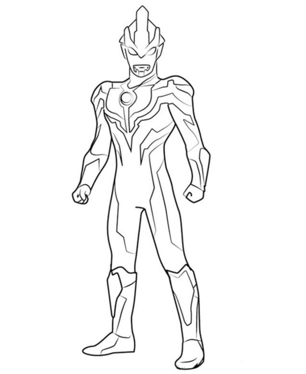 Coloriage Dessine un Ultraman fort