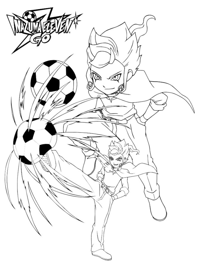 Coloriage Dessine victor blade dans inazuma eleven