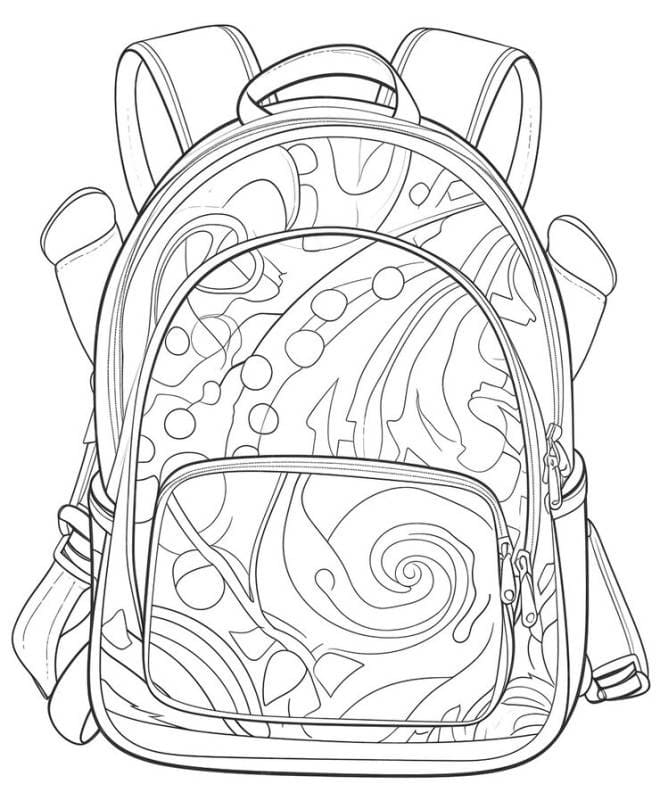 Coloriage Dessiner basique cartable