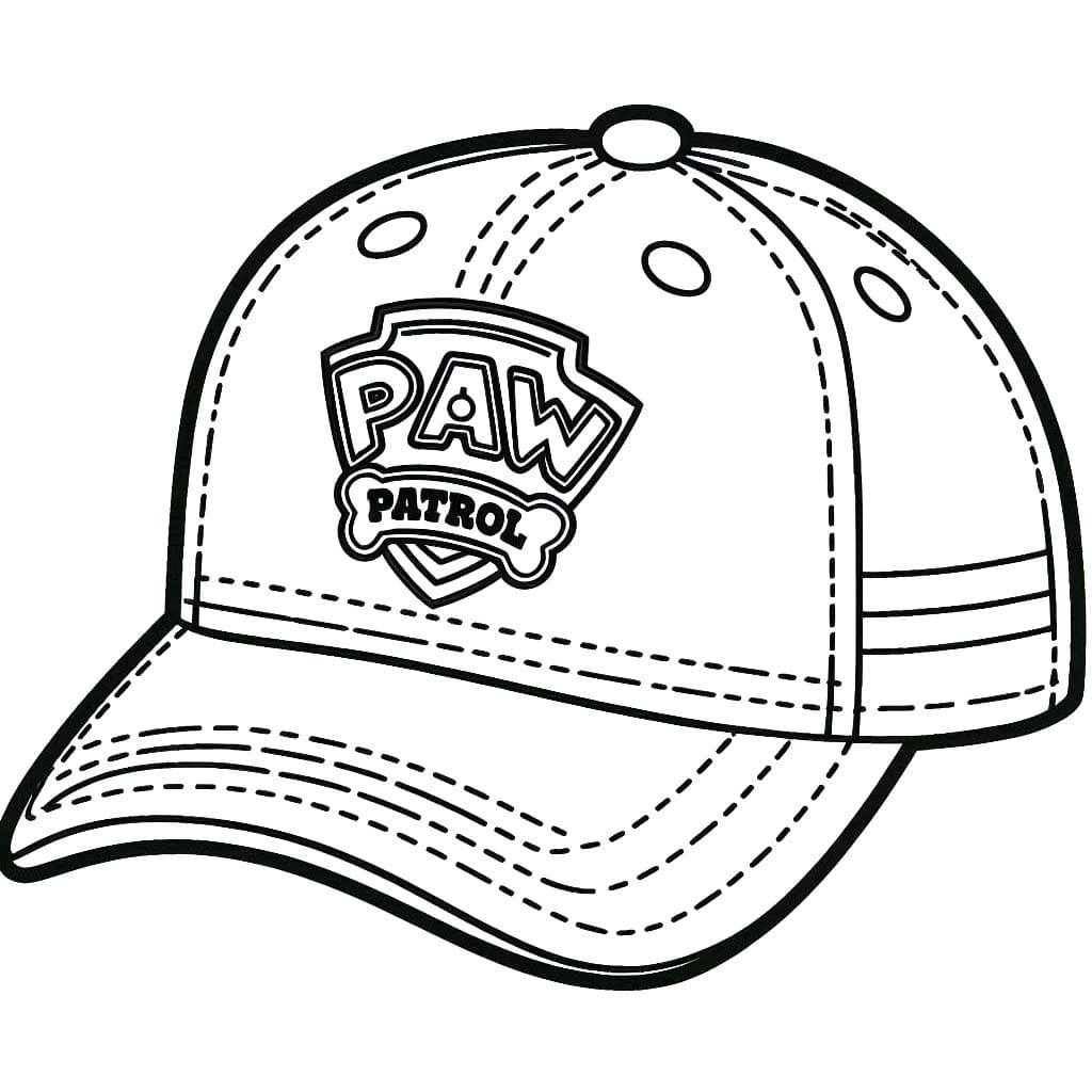 Coloriage Dessiner Casquette Pat' Patrouille