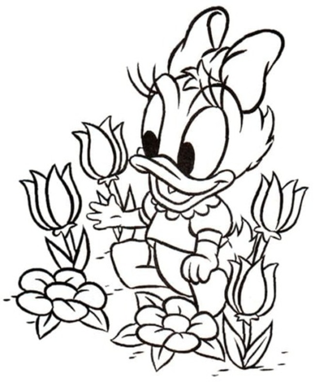 Coloriage Dessiner Disney Bébé à imprimer