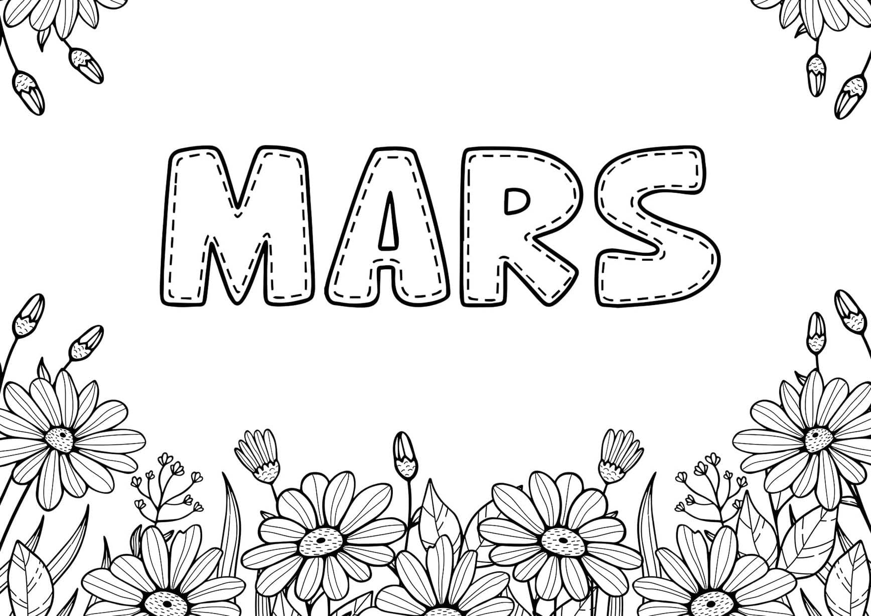 Coloriage Dessiner facile Mars