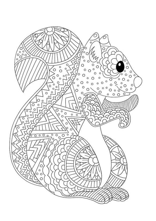 Coloriage Dessiner gratuit Adulte Animaux