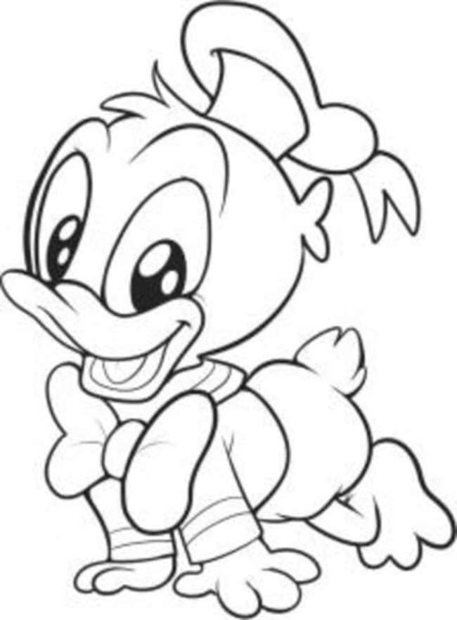 Coloriage Dessiner gratuit Disney Bébé basique