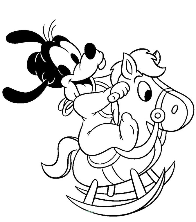 Coloriage Dessiner gratuit Disney Bébé mignon