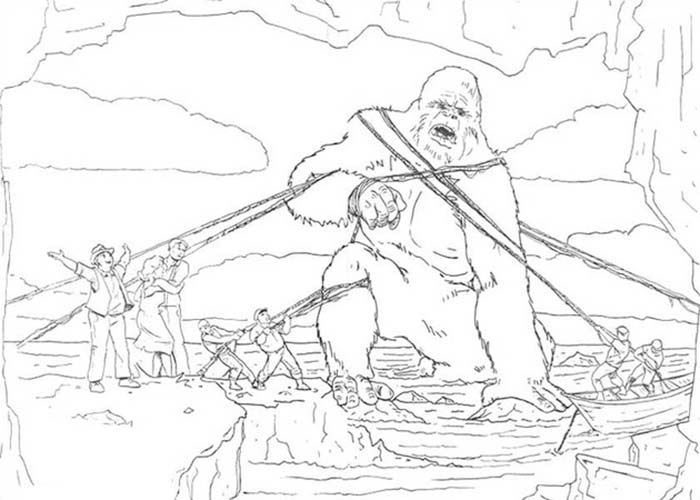 Coloriage Dessiner image de King Kong