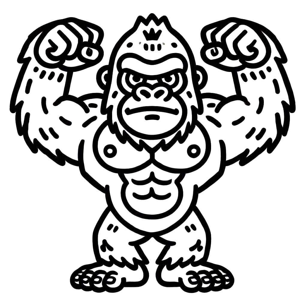 Coloriage Dessiner King Kong 3