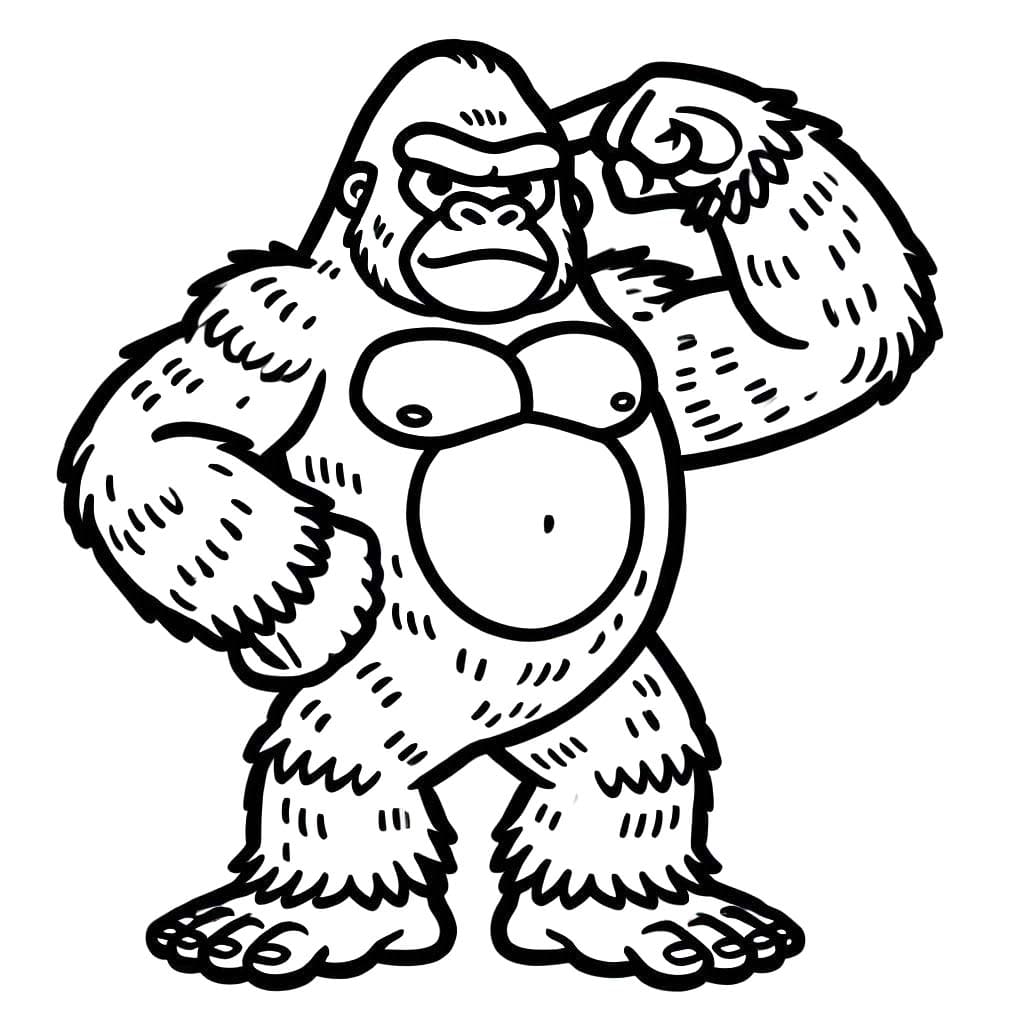 Coloriage King Kong à imprimer