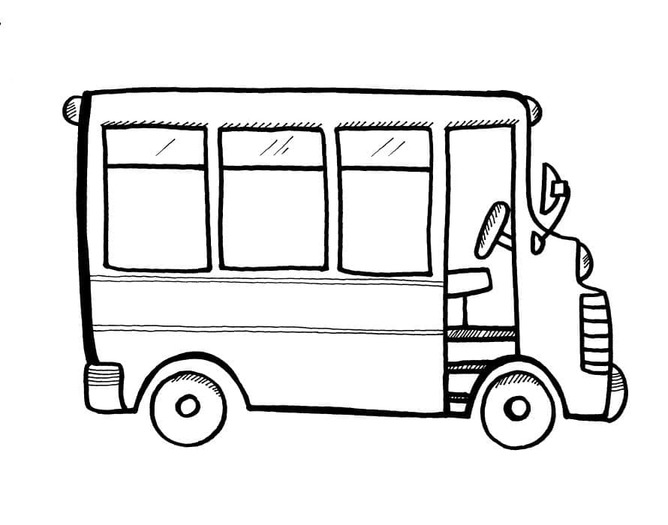 Coloriage Dessiner le transport Autobus Scolaire