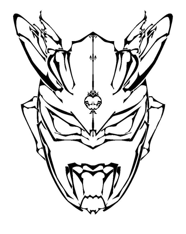 Coloriage Dessiner le visage d'Ultraman