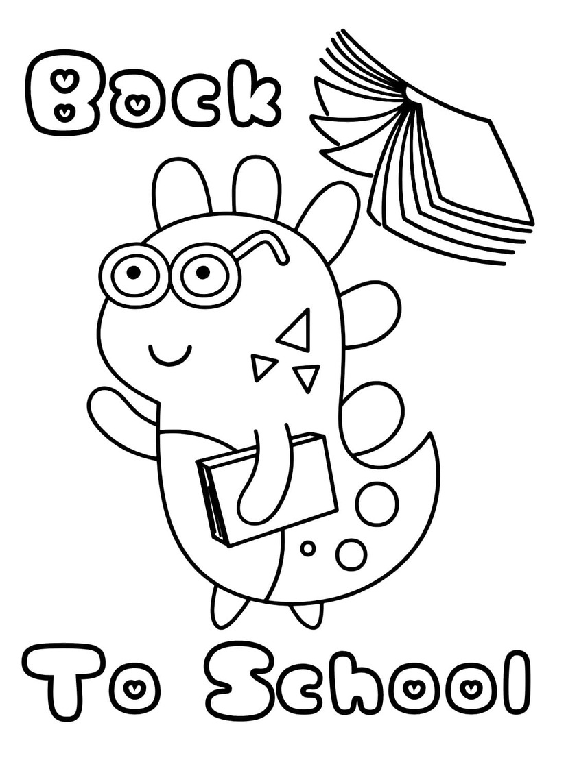 Coloriage Dessiner Rentrée Scolaire pour enfants