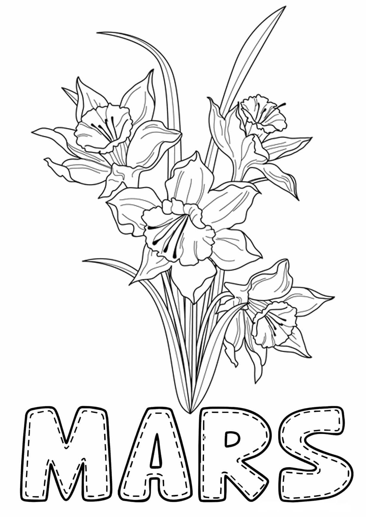 Coloriage Dessiner simple Mars