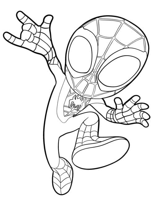 Coloriage Spidey à imprimer