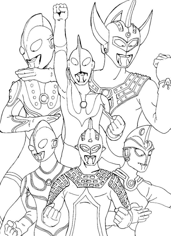 Coloriage Dessiner Ultraman 12