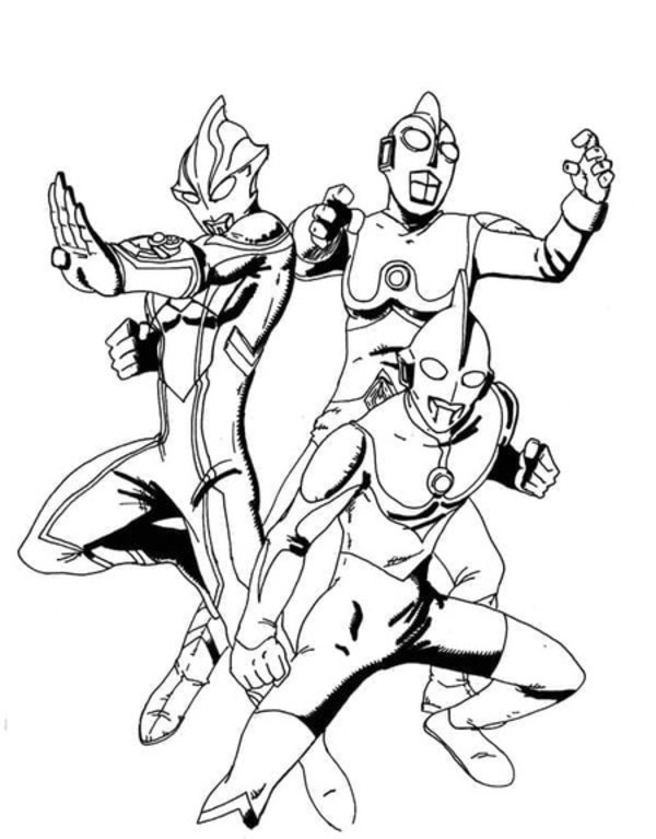 Coloriage Dessiner Ultraman 13