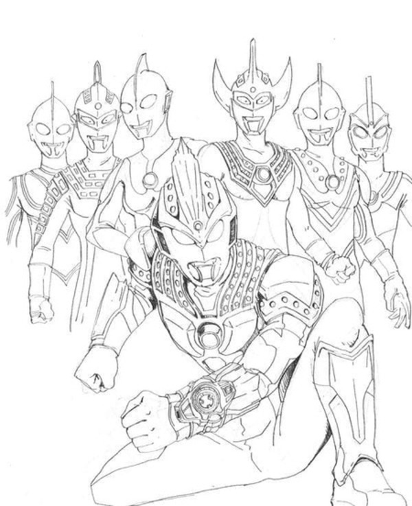 Coloriage Dessiner Ultraman 14