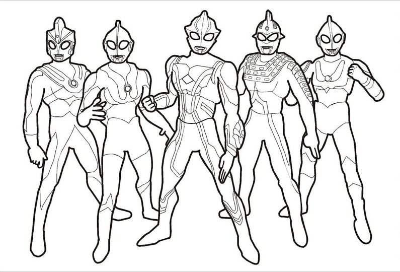 Coloriage Dessiner Ultraman 18