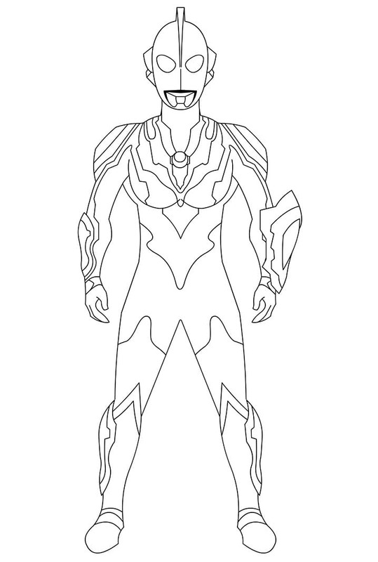 Coloriage Dessiner Ultraman gratuit pour les enfants