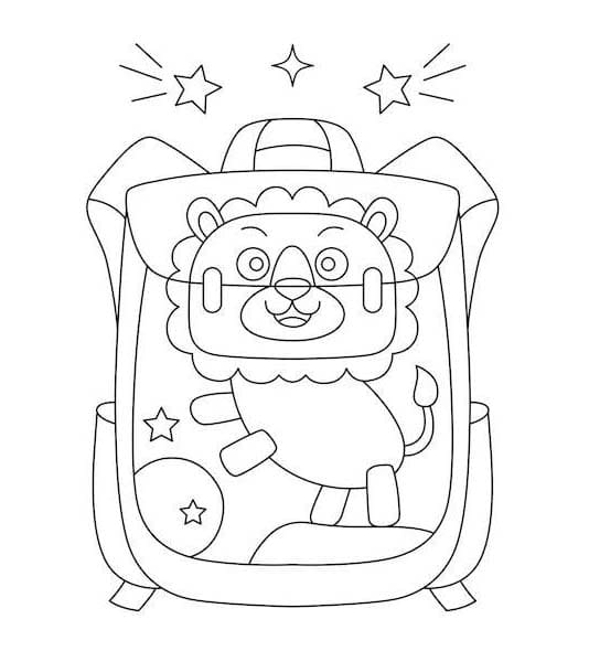 Coloriage Dessinez cartable gratuit pour les enfants