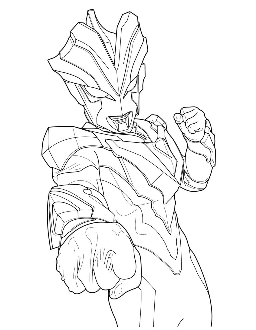 Coloriage Dessinez Ultraman gratuitement