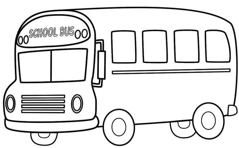 Coloriage Facile Autobus Scolaire